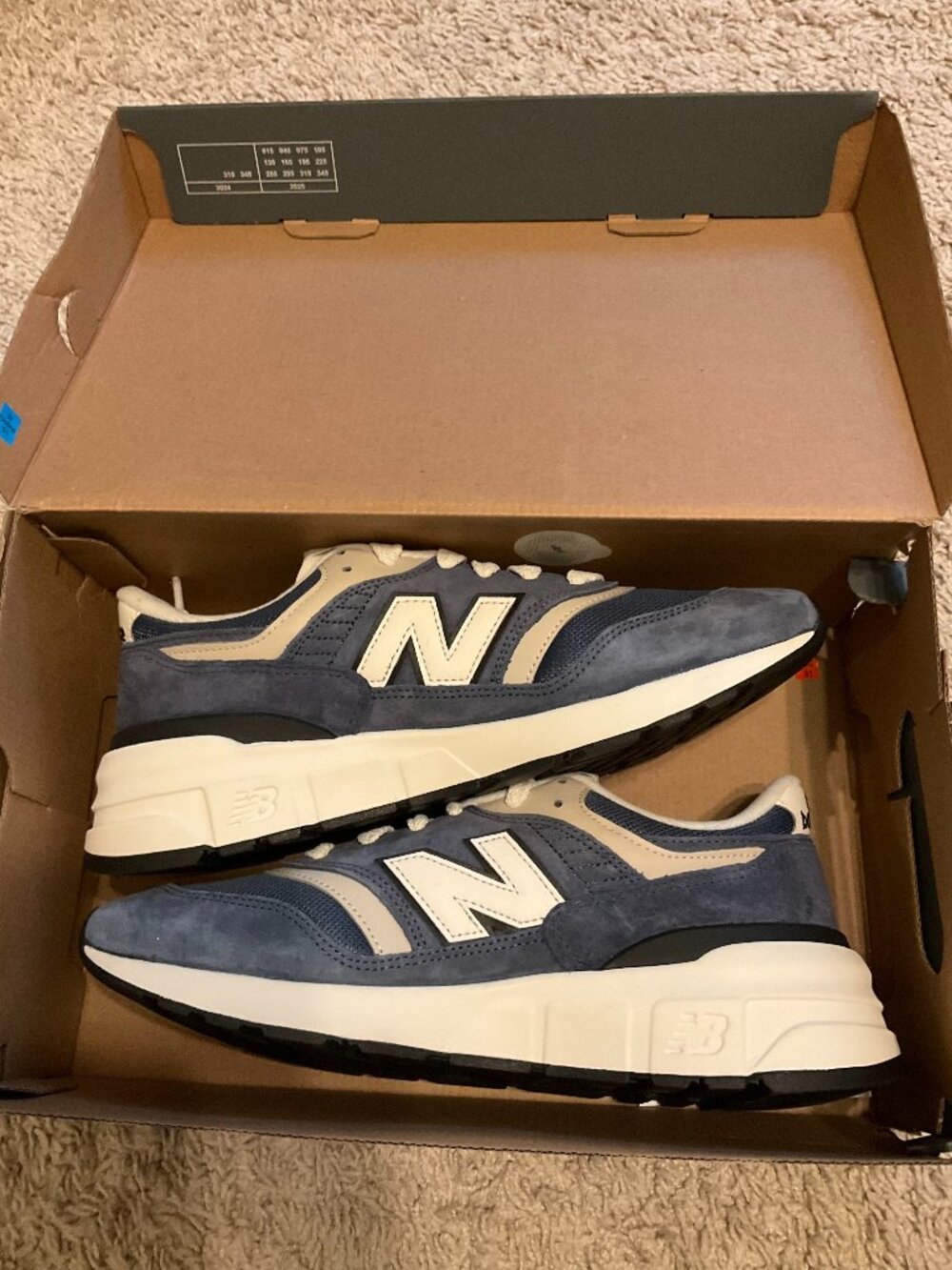 j.crew x new balance 997r unisex sneakers. size: mens - 8 1/2 M, Womens - 10M.